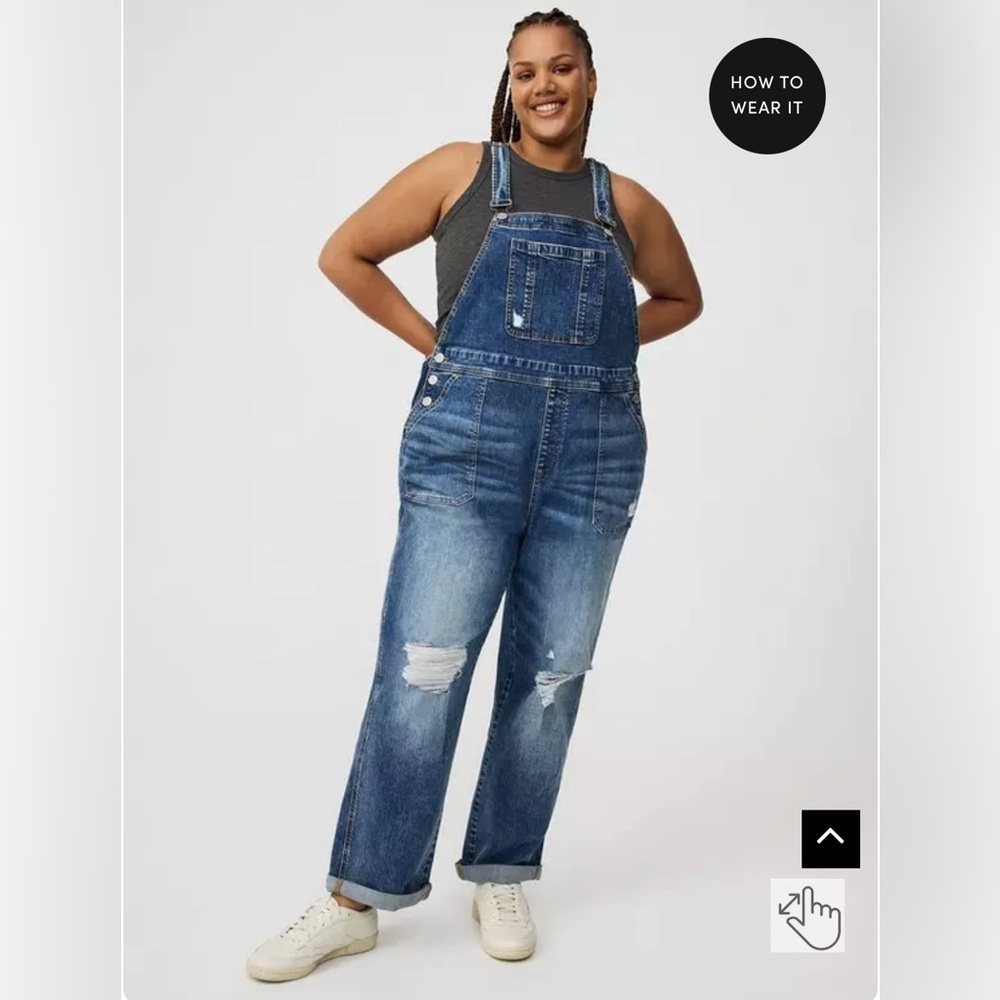 Torrid straight leg overalls sz 20